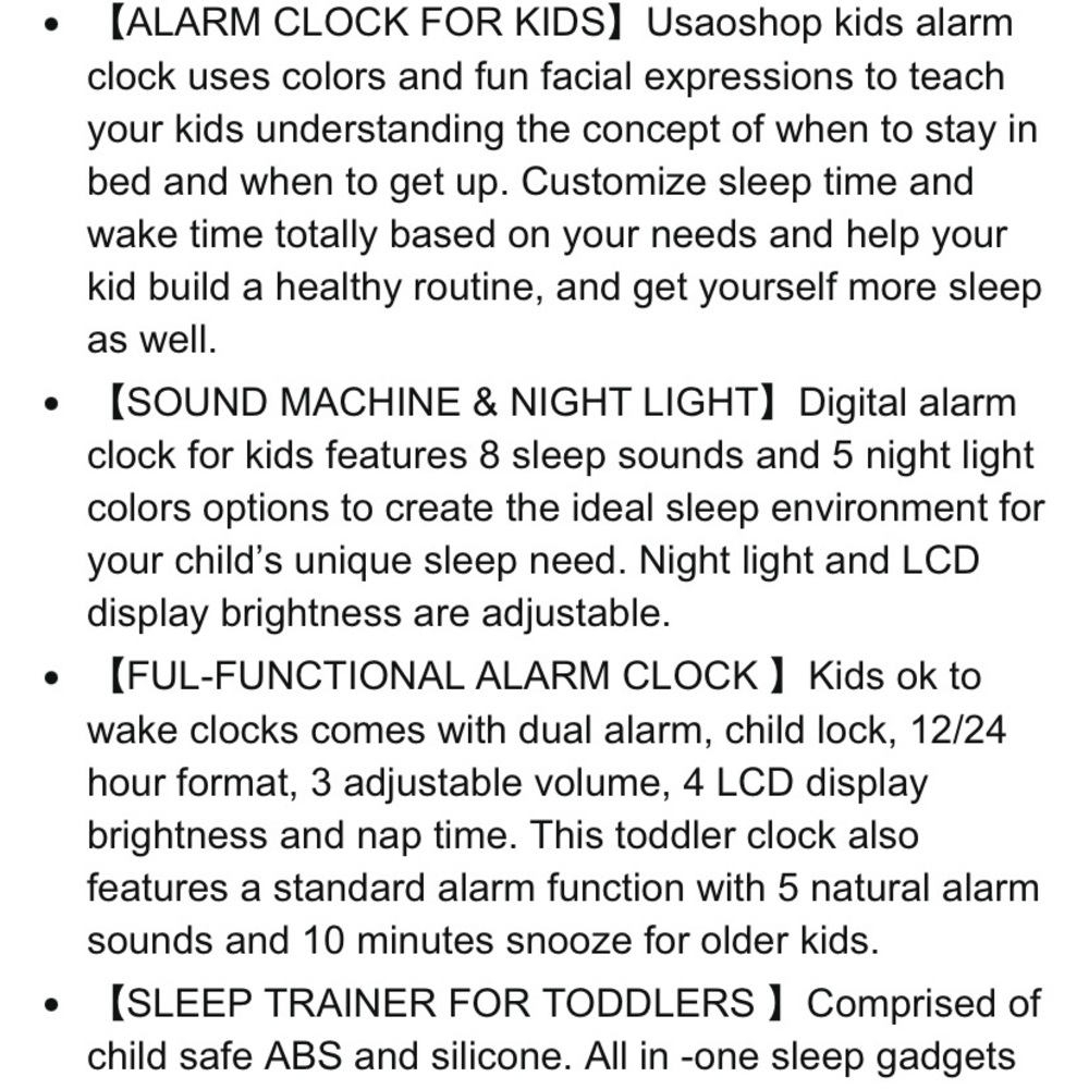 OK to wake Children's Blue and White Owl Clock - Picture 10 of 10